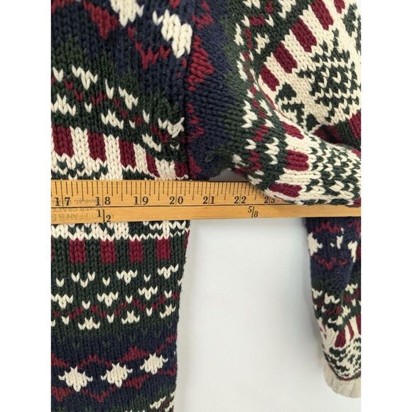 Mens Woods & Gray Vintage Crew Neck Grandpa Sweater Fair isle Nordic Large - Picture 8 of 8